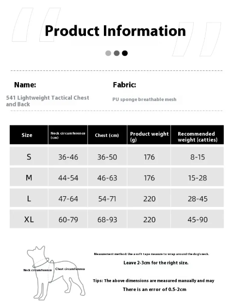 Harnais Anti-Fuite pour Chien