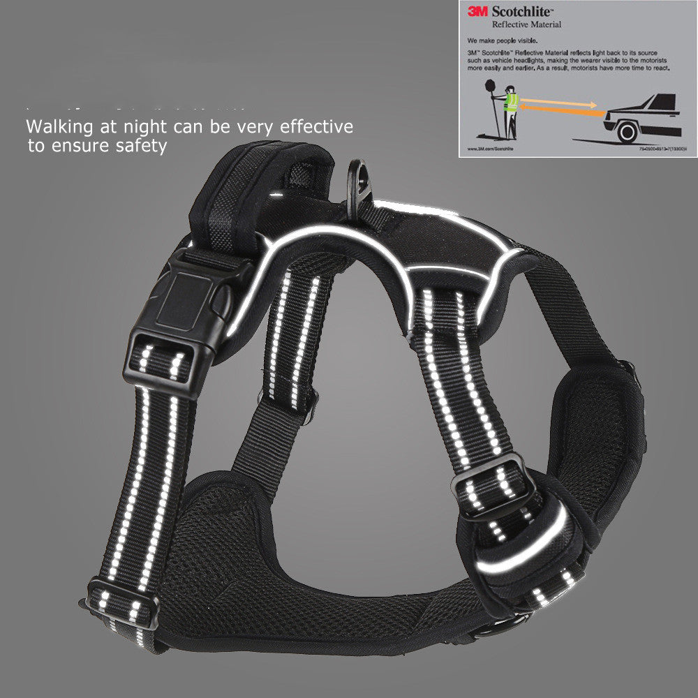 Harnais Réfléchissant Anti traction pour Chien