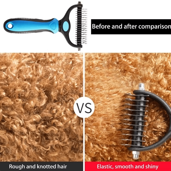 Brosse démêlante double face