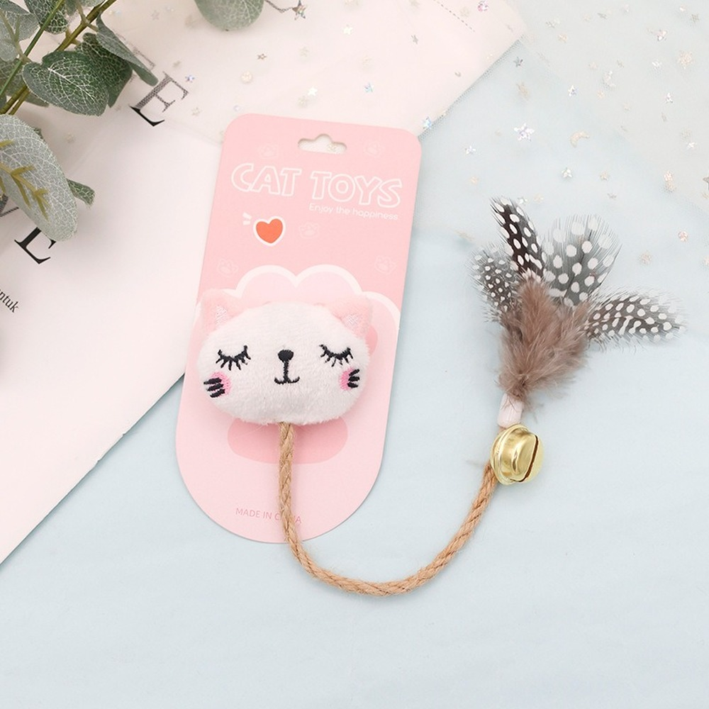 Jouet pour chat avec plume & clochette