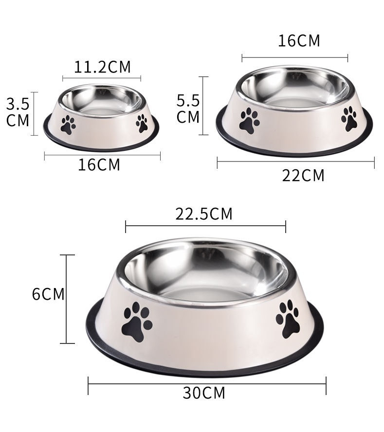 Gamelle pour Chien en Acier Inoxydable Antidérapant