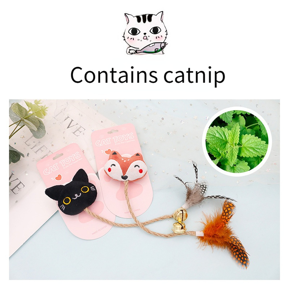 Jouet pour chat avec plume & clochette