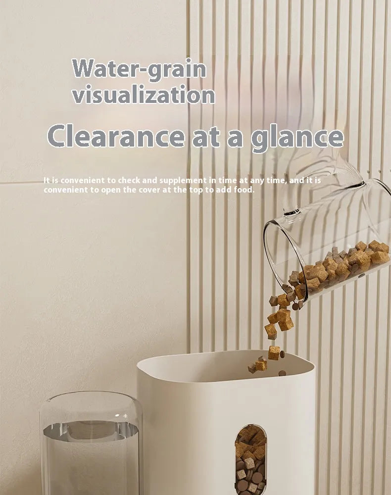 Distributeur automatique 2-en-1 — Nourriture, hydratation