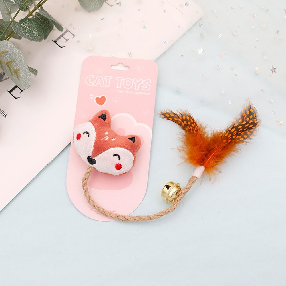 Jouet pour chat avec plume & clochette
