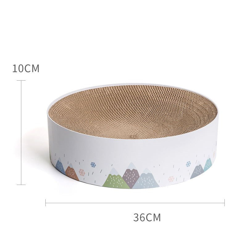Jouet Bol à Gratter pour Chat en Carton Ondulé