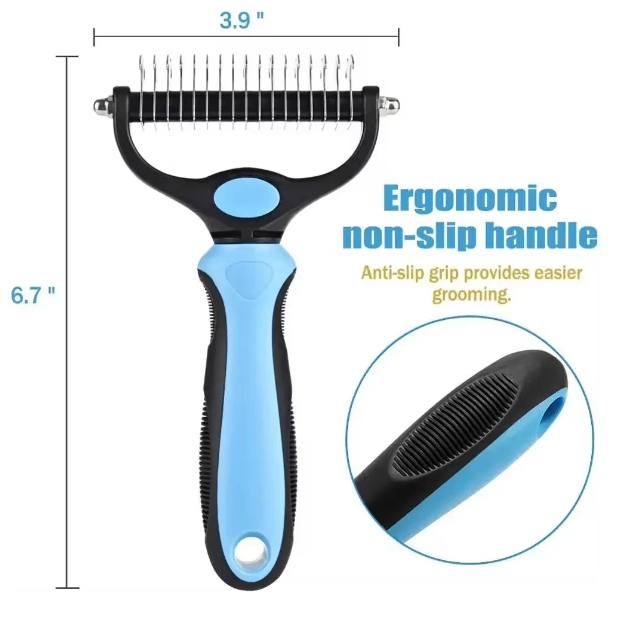 Brosse démêlante double face