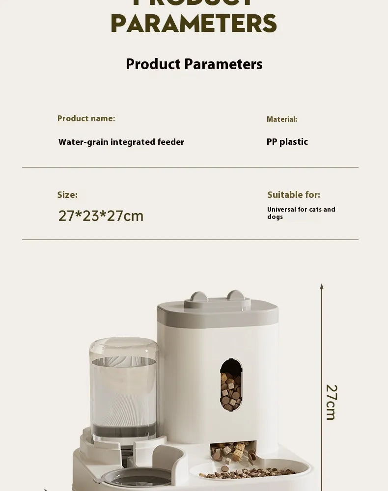 Distributeur automatique 2-en-1 — Nourriture, hydratation